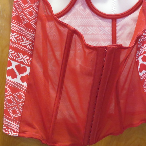 Fredericks of Hollywood Bustier Hearts XL - Picture 4 of 4